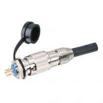 圓形電纜連接器 YS1-14帶防塵蓋斜扣式2T-7T